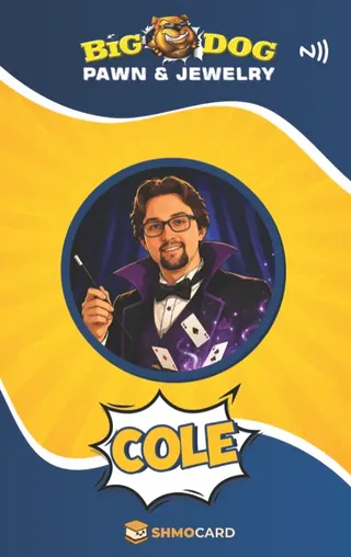 Badge we made for Big Dog Pawn, a Pawn Leads client: Cole