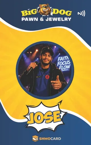 Big Dog Pawn badge for Jose. A Pawn Leads client.