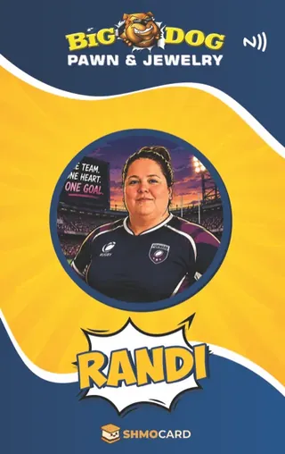 Badge we made for Big Dog Pawn, a Pawn Leads client: Randi