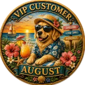 August VIP badge