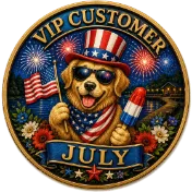 July VIP badge